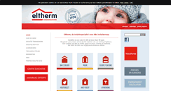Desktop Screenshot of eltherm.be